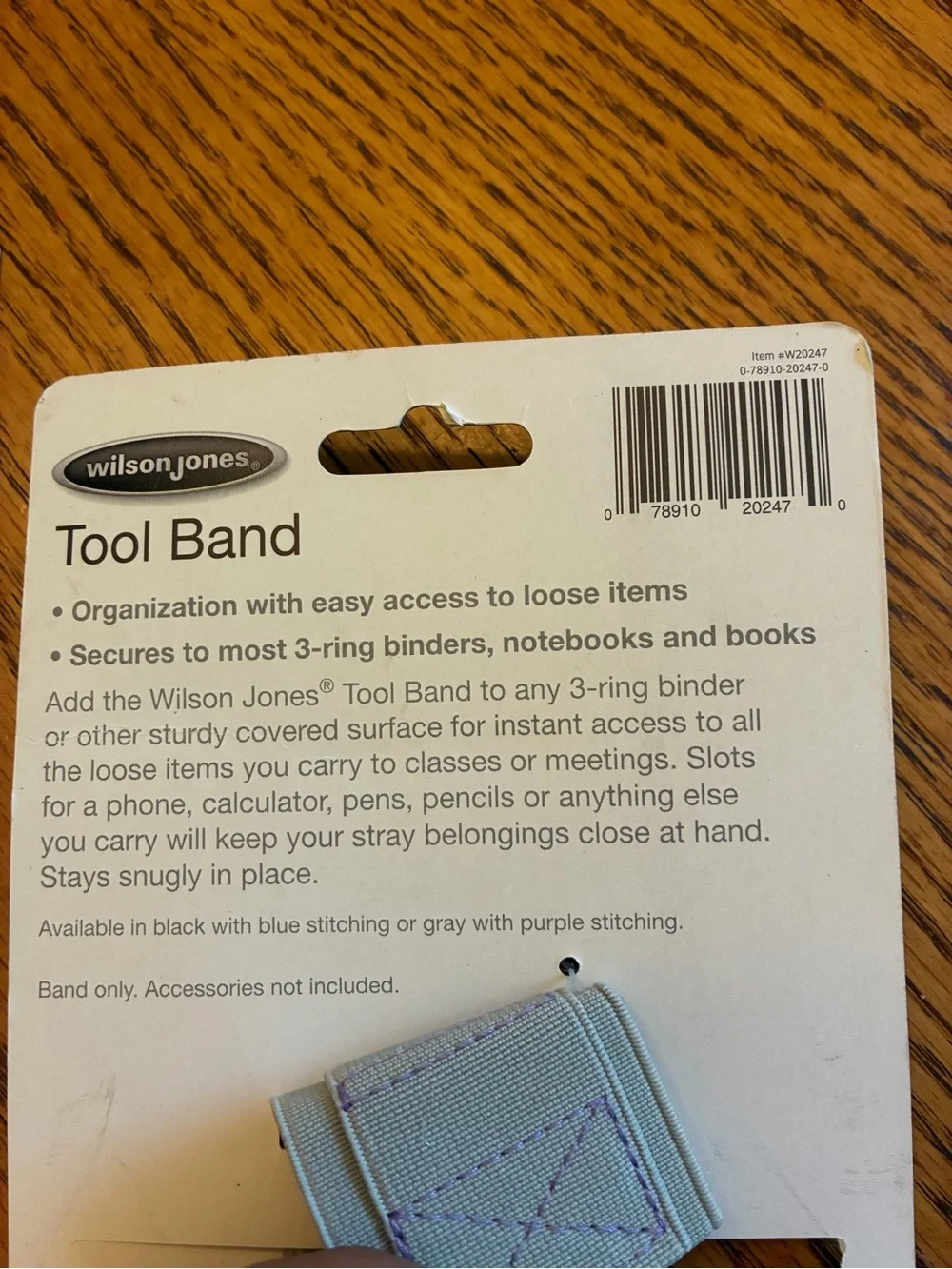 Wilson Gray Binder Tool Bands (2-Pack)